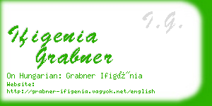 ifigenia grabner business card